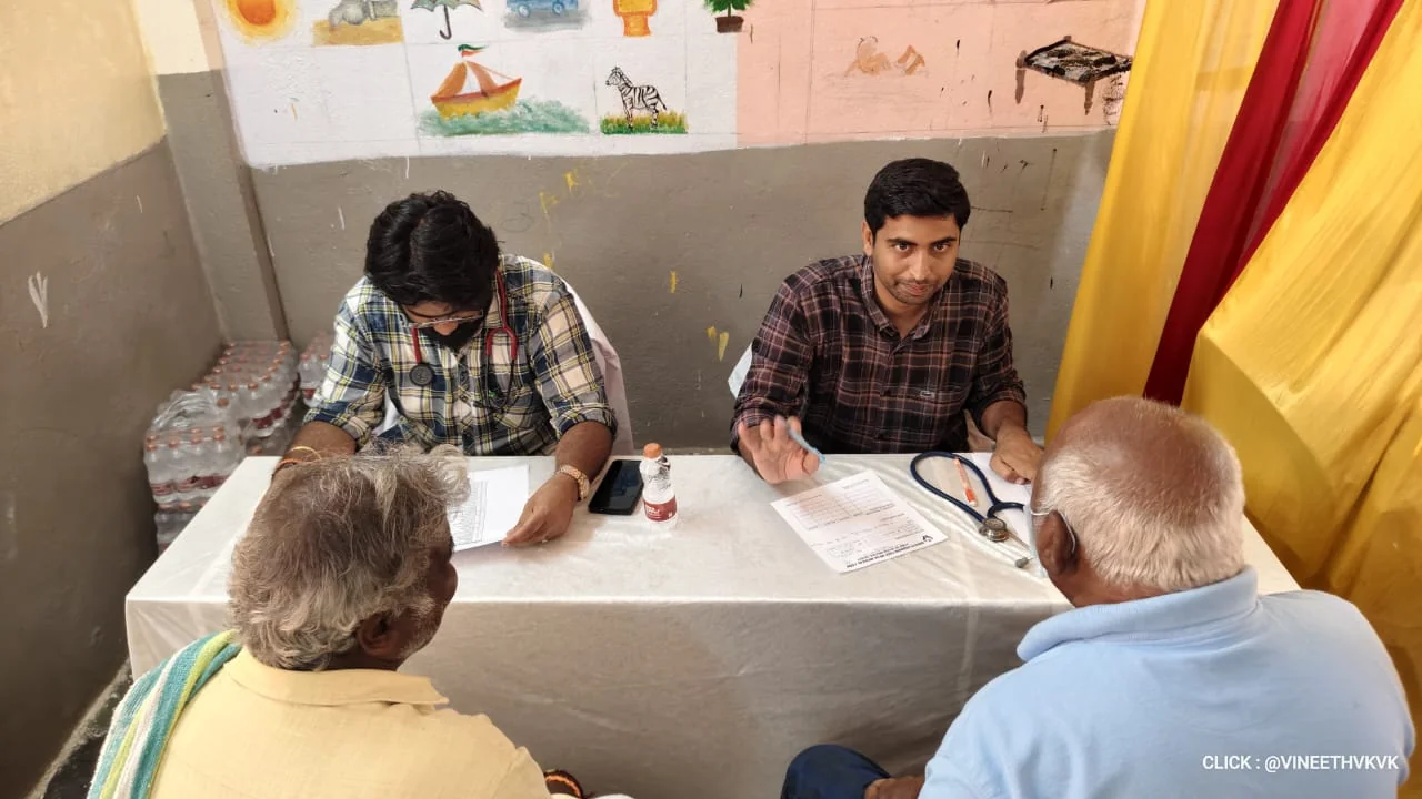 Medical camp at Nalgonda - checkup